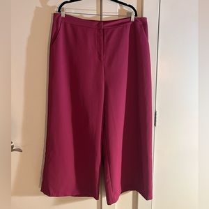 Women's Purple Wide-Leg Pants